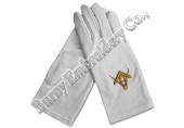Masonic Regalia Hands Embroidery Gloves